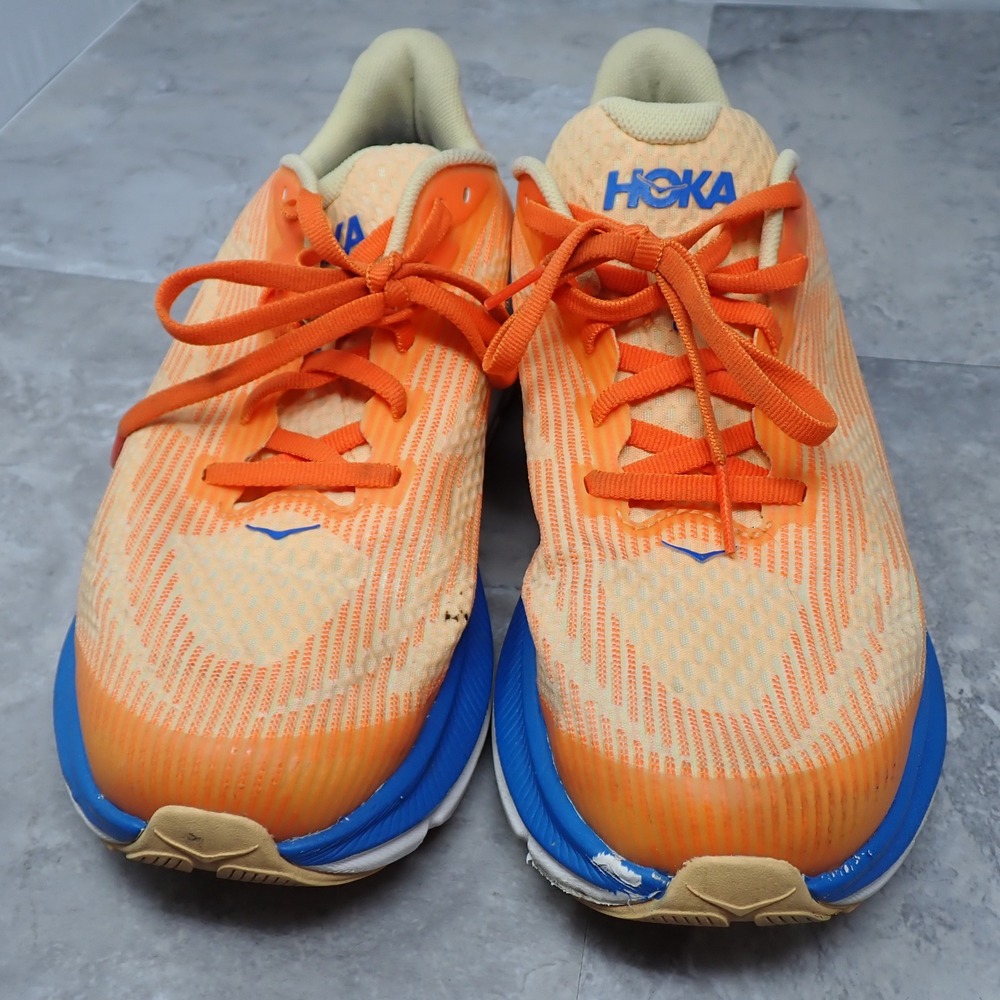 Hoka Clifton 9 Solar Flare Electric Blue Running Shoes Mens 10.5 1127895 SFEB